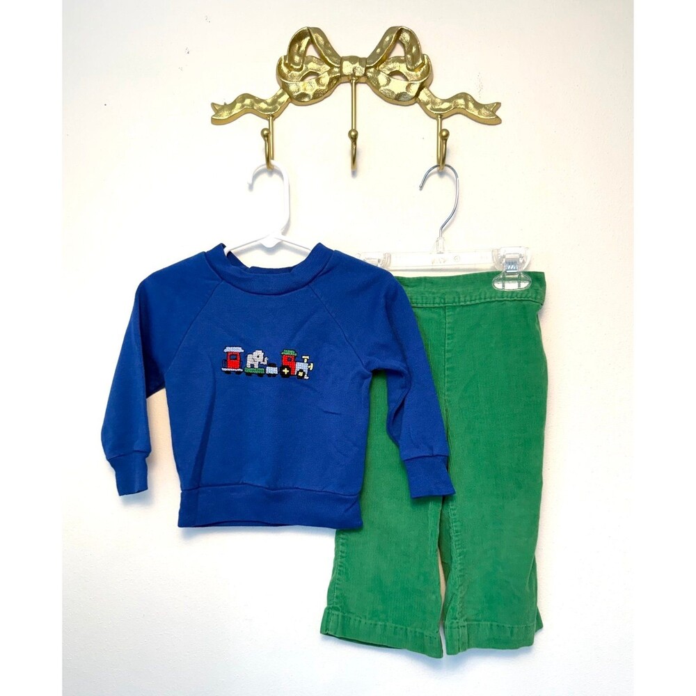 Vintage 2T train set outfit